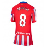 Camisa de Futebol Atletico Madrid Pablo Barrios #8 Equipamento Principal Mulheres 2024-25 Manga Curta